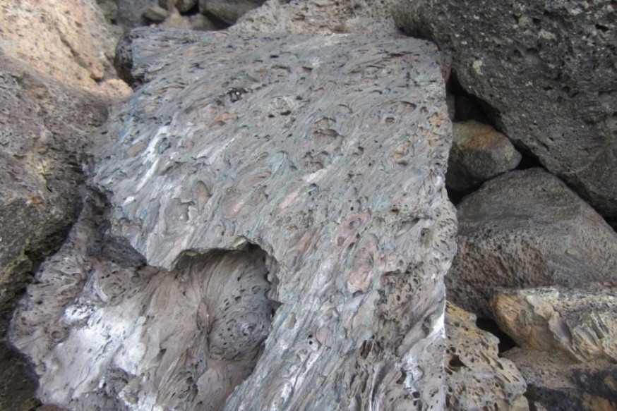 Tuff - an igneous rock of explosive volcanic eruptions.